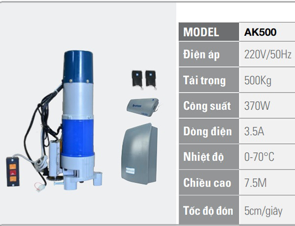 Bộ Tời Austdoor AK500A 