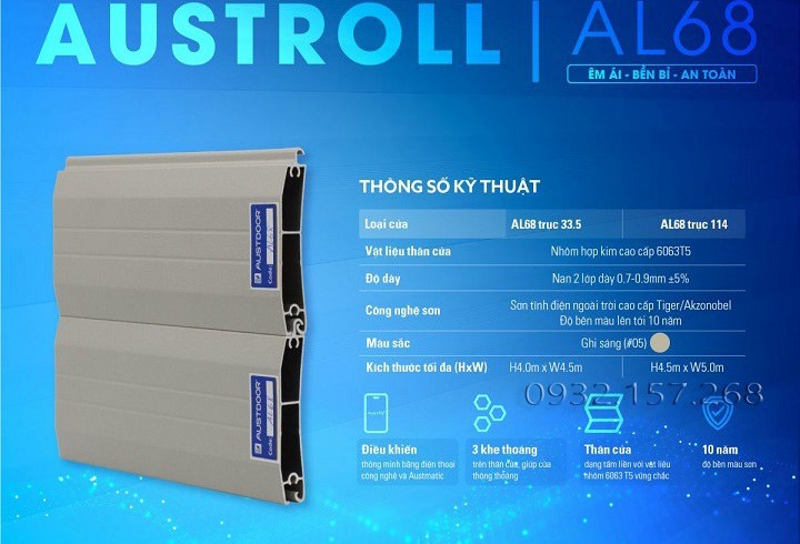 cửa cuốn austdoor AL68